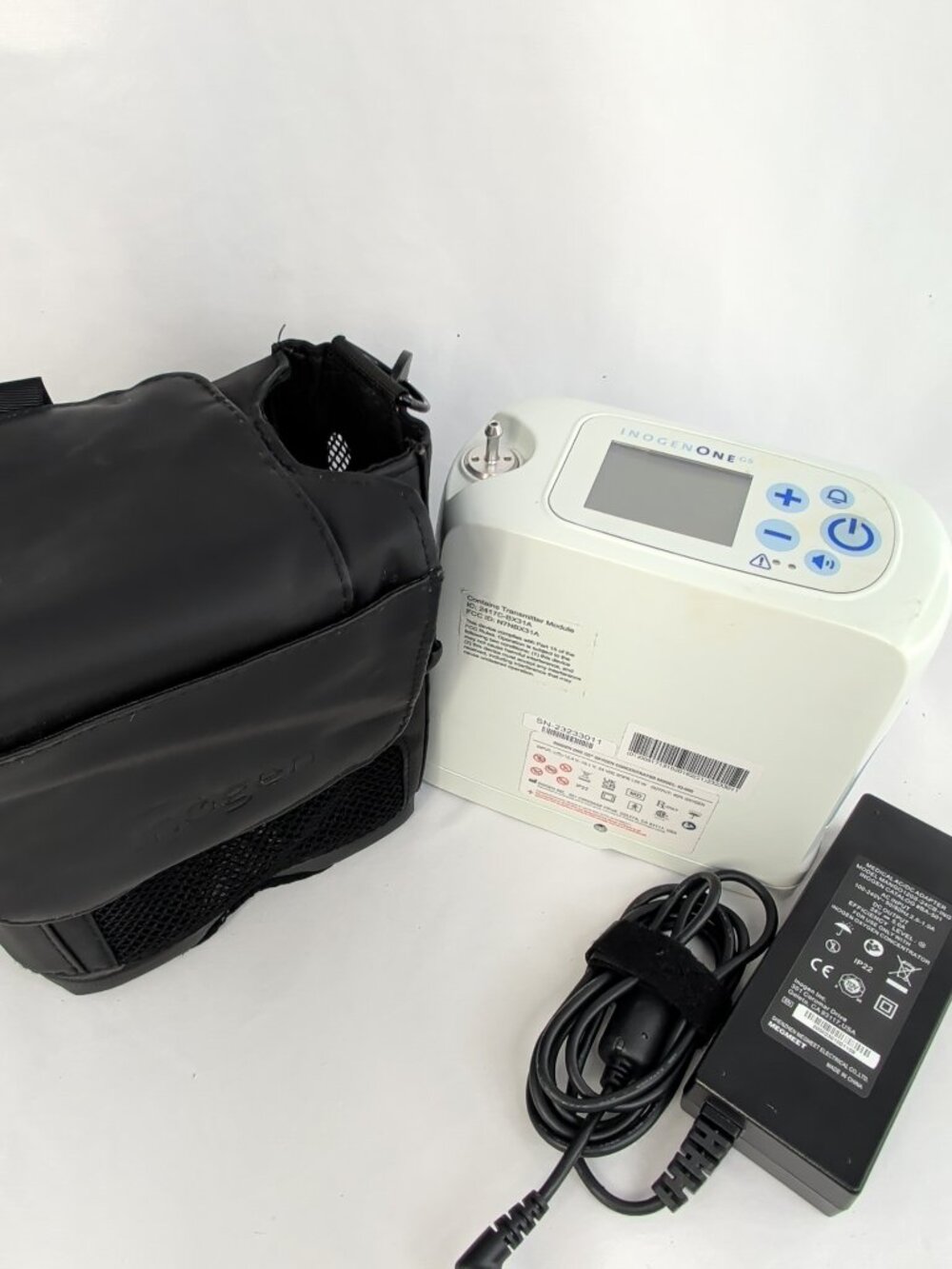 INOGEN ONE G5 PORTABLE OXYGEN CONCENTRATOR SYSTEM W/ CASE TESTED WORKS